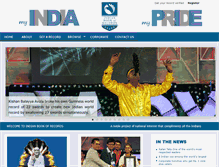 Tablet Screenshot of indianbookofrecords.com